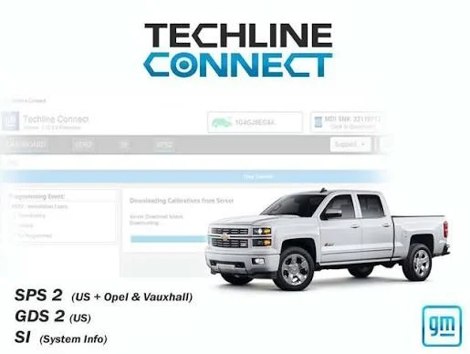 Techline Connect downloading calibrations on a GMC